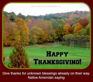 Being grateful