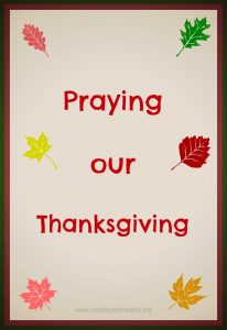 Thanksgiving prayers