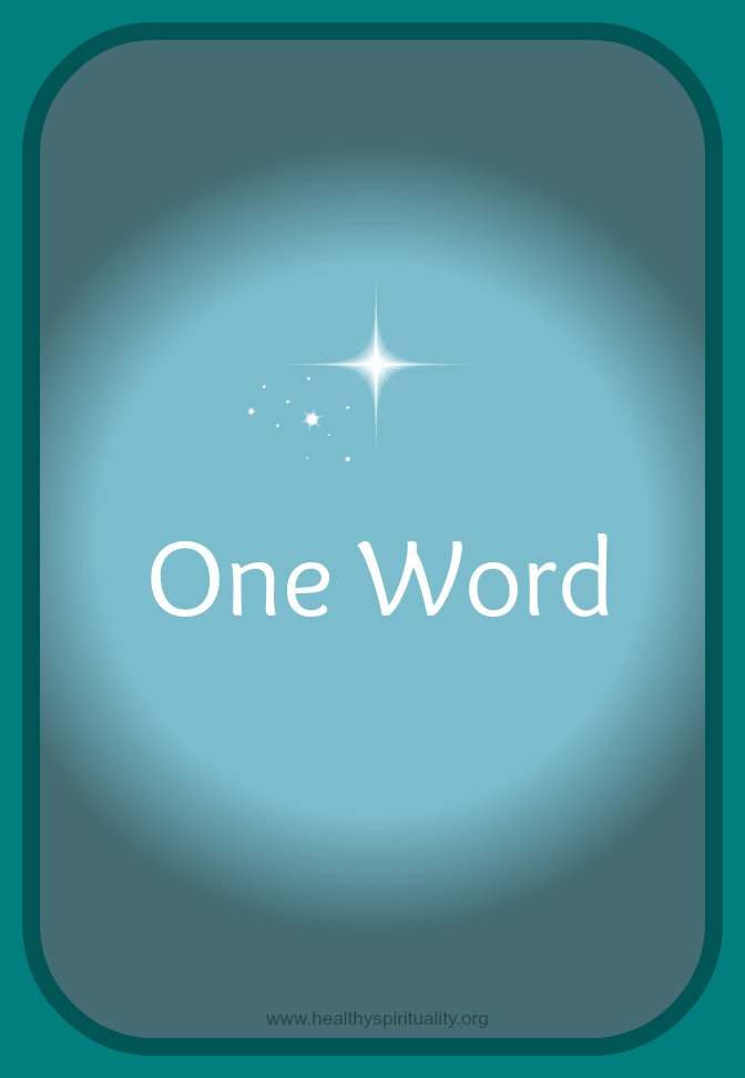 one-word-one-verse-healthy-spirituality