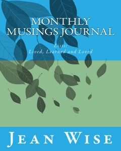 Monthly musings journal