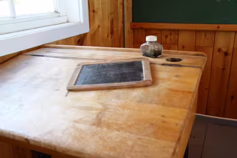 inkwell in desk